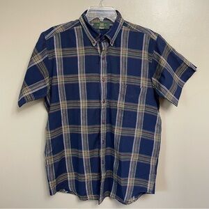 ORVIS Men’s Multi Colored Plaid Short Sleeve Button Down Shirt Cotton Size M